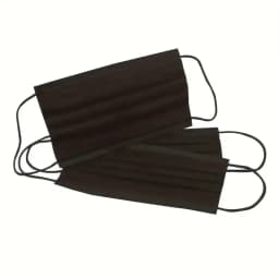 50-200pcs Black Disposable Face Masks 3 Layers Ply Filter Nonwove Anti Dust Breathable Protective Safe Facemask Adult Mouth Mask