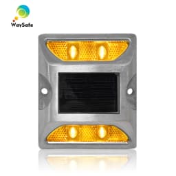 Solar Powered Aluminum Road Stud IP68 Waterproof Raised Pavement Marker Cat Eye Road Studs