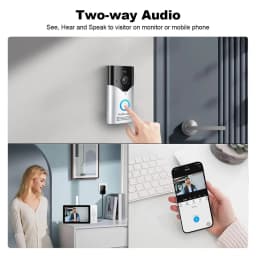 Srihome 4MP WIFI Video Intercom System Doorbell Camera Security Video Intercom Video Doorbell Phone Rainproof IR Night Vision