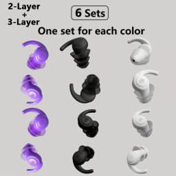 1 Pair Soft Silicone Earplugs Noise Cancelling Reusable Anti-noise Earplug For Concerts Sleep Swimm Waterproof Ear Plugs