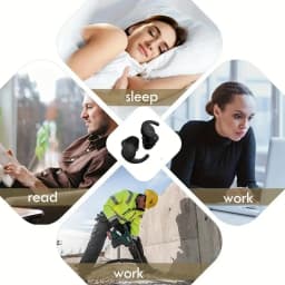 1 Pair Soft Silicone Earplugs Noise Cancelling Reusable Anti-noise Earplug For Concerts Sleep Swimm Waterproof Ear Plugs