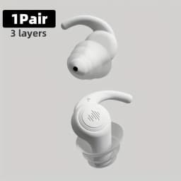 1 Pair Soft Silicone Earplugs Noise Cancelling Reusable Anti-noise Earplug For Concerts Sleep Swimm Waterproof Ear Plugs