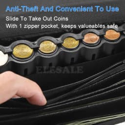 Multi Pocket Waist Bag Wallet With Euro Coin Dispenser Waiter Purse Coin Organizer For Waitress Server Cashier Change