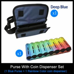 Multi Pocket Waist Bag Wallet With Euro Coin Dispenser Waiter Purse Coin Organizer For Waitress Server Cashier Change