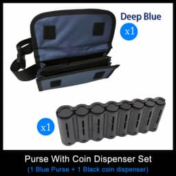 Multi Pocket Waist Bag Wallet With Euro Coin Dispenser Waiter Purse Coin Organizer For Waitress Server Cashier Change