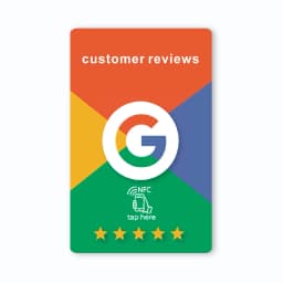 Google Review French Germany Italian English Language NFC Card Simple with Google Review Waterproof Durable