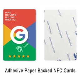 Google Review French Germany Italian English Language NFC Card Simple with Google Review Waterproof Durable