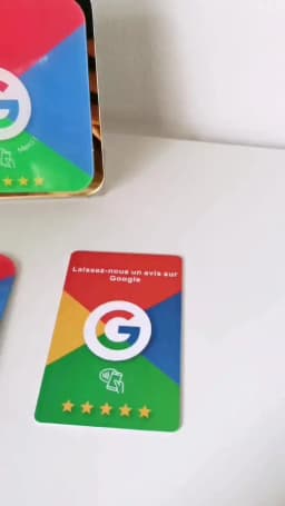 Google Review French Germany Italian English Language NFC Card Simple with Google Review Waterproof Durable