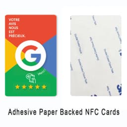 Google Review French Germany Italian English Language NFC Card Simple with Google Review Waterproof Durable