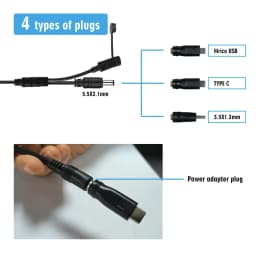 4W Solar Panel Install 18650 Battery Micro USB & TypeC 5V Output Solar Cells Remote Control Timer for Camera Or Router Charging