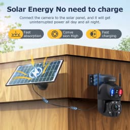 SHIWOJIA 6K 12MP 4G Solar Camera 36X Zoom DualLens Recording Humanoid Tracking Outdoor WIFI Camera Metal Waterproof CCTV 12000mA