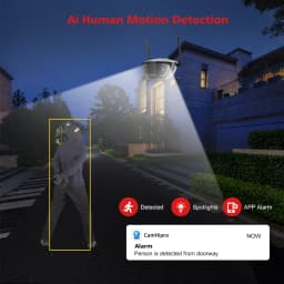4MP 4G Outdoor Wifi Surveillance Camera POE Dual Lens 180° Ultra Wide Angle Color Night Vision Security Camera Camhipro APP