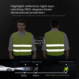 High Quality Vehicle Traffic and Environmental Sanitation Reflective Clothing, Vehicle Inspection, Yellow Safety Vest, Construct