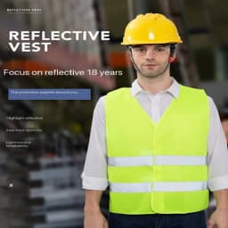 High Quality Vehicle Traffic and Environmental Sanitation Reflective Clothing, Vehicle Inspection, Yellow Safety Vest, Construct
