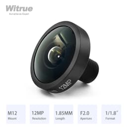 HD 4K 12MP Fisheye Lens 1.85MM 185 Degree M12 1/1.8' F2.0 with 650nm IR Filter For SJCAM Xiaomi Yi Gopro Eken Action Cameras