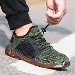 Summer Mesh Work Sneakers Lightweight Steel Toe Work Boots Indestructible Safety Shoe Breathable Construction Work Boot Footwear