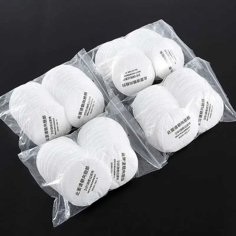 3N11 Cotton Filter 8.8cm Apply To 308/8200 Dust Mask 3200 Gas Mask Used For House Decoration Polishing Painting Mining Carpentry