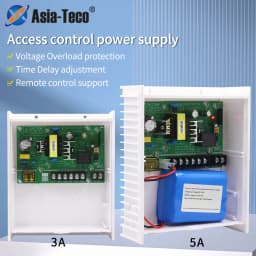 AC 100~240V DC 12V 3A/5A Power Supply Support Backup Battery Interface RFID Card Access Control System Power Supply