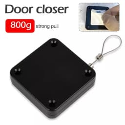 Automatic Door Closer Door Puller Wire Rope Retractable Anti-theft Punch-free Recovery Coil Anti-theft Cable Box Bracket Closure