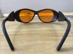 LSG-9 190-490nm OD6+ CE For 405nm 445nm 450nm 473nm violet and blue laser safety glasses VLT 50% With Case and Cloth