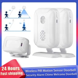 Motion Sensor Doorbell Wireless PIR Motion Sensor Detector Security Alarm Chime Welcome Welcome Visitor Bell For Store