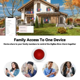 Meian Wireless Sound Flash Alarm Siren Tuya Zigbee 110V 220V Sirena Alarma 100dB Alarme System Security SmartLife Control