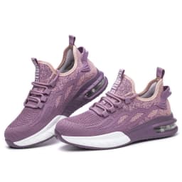 Women Security Boots Work Sneakers Lightweight Breathable Steel Toe Women Safety Shoes Puncture-Proof Female Shoes