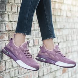Women Security Boots Work Sneakers Lightweight Breathable Steel Toe Women Safety Shoes Puncture-Proof Female Shoes