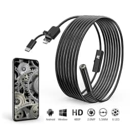 3.9/5.5/7.0/8mm 1080P 3IN1 Single Dual Lens Endoscopic Inspection Tool Camera Piping Endoscope For Android Mobile Smartphone Car