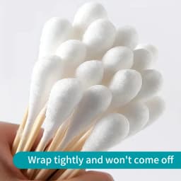 Medical Grade Long Cotton Swabs for Gynecology Disposable Extra Large Size 20cm High Absorbency Cotton Sticks