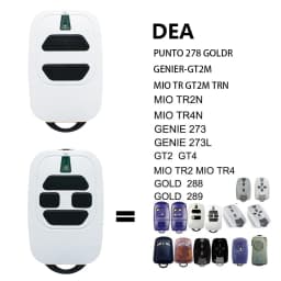 DEA 433MHz Remote Control For DEA GT2 GT4 GTI2N GTI4N MIO TR2 TR4 Garage Door Openner Garage Command Rolling Code 433.92MHz