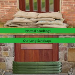 Flood Control Sandbag Long Flood Water Barriers Flooding Control Flooding Flooding Sand Bags for Front Door Rain Protection
