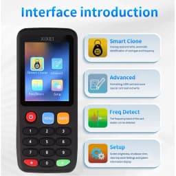 X7 Smart Chip Reader IC ID Clone Copier RFID Token Duplicator 125Khz Tag Writer 13.56Mhz NFC Badge Programmer
