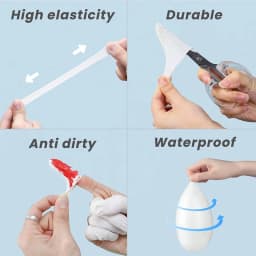 70-600pcs Disposable Fingertips Protector Gloves Natural Rubber Non-slip Anti-static Finger Cot For Beauty Clean Massage Tool