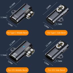 USB C/For iOS To Magnetic Adapter Charger Adapter Charging Cable Adapter for AfterShokz OpenRun Air/Pro/Aeropex AS800 S803