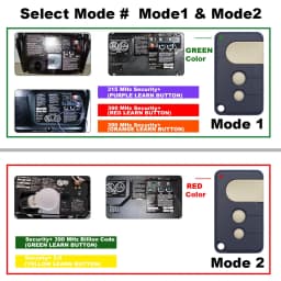 Sears Craftsman 315 139.53753 Garage Door Remote Control 315MHz Gate Keychain PURPLE Learn Button