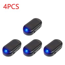 Solar Powered Car Fake Security Light Super Bright Simulated Dummy Alarm Wireless Warning Anti-Theft Caution Lamp Flashing