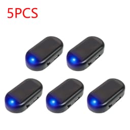 Solar Powered Car Fake Security Light Super Bright Simulated Dummy Alarm Wireless Warning Anti-Theft Caution Lamp Flashing