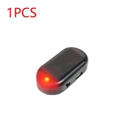 Solar Powered Car Fake Security Light Super Bright Simulated Dummy Alarm Wireless Warning Anti-Theft Caution Lamp Flashing