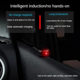 Solar Powered Car Fake Security Light Super Bright Simulated Dummy Alarm Wireless Warning Anti-Theft Caution Lamp Flashing