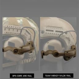 Free-Angle Tactical Headset Rail Mount for Headset Adapter on M-Lok, Fast ACH Helmet Arc Rail Adapter
