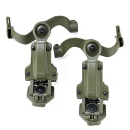 Free-Angle Tactical Headset Rail Mount for Headset Adapter on M-Lok, Fast ACH Helmet Arc Rail Adapter