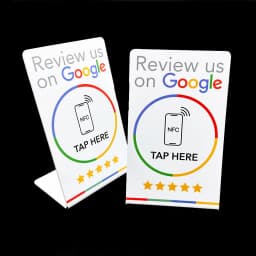 Google Reviews NFC Stand NFC Mobile Phone Tap URL Writing Social Business Review Cards