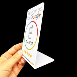 Google Reviews NFC Stand NFC Mobile Phone Tap URL Writing Social Business Review Cards