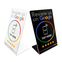 Google Reviews NFC Stand NFC Mobile Phone Tap URL Writing Social Business Review Cards