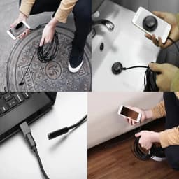 5.5mm USB Type-C Android Endoscope Camera Flexible Snake USB Type C Hard Wire 1M 2M 3M 5M 10M Cable Inspection Camera Borescope