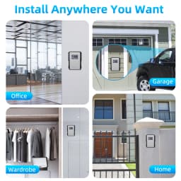 New Key Box 4 Digits Password Safe Deposit Box Metal Material Waterproof Wall Mounted Security Storage Lock Box Anti Thef