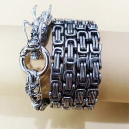 104CM Self-Defense Bracelet Stainless Steel Dragon Personal Security Protection Equipment Removable Outdoor EDC Tool