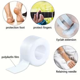 Transparent Tape Easy to Tear Micropore PE Breathable Tape Professional Lashes  Extension Tape Surgical Wound Dressing Tape