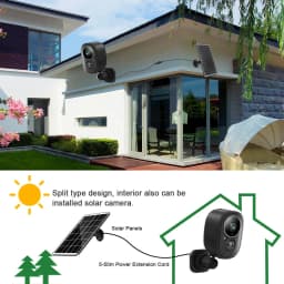 5MP Smart Life Solar Wifi IP Camera Outdoor Waterproof Tuya Wireless CCTV IP Camera Battery Powered Security Surveillance Camera